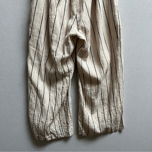 Gentle Fawn Arthur Linen tie back stripe jumpsuit Sz 2 - Picture 5 of 16